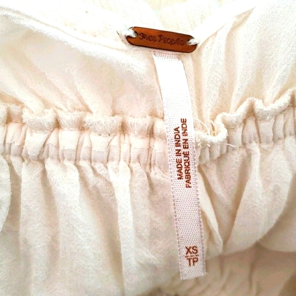 Free People White Romance Cold Shoulder Romper Size XS - Picture 5 of 8